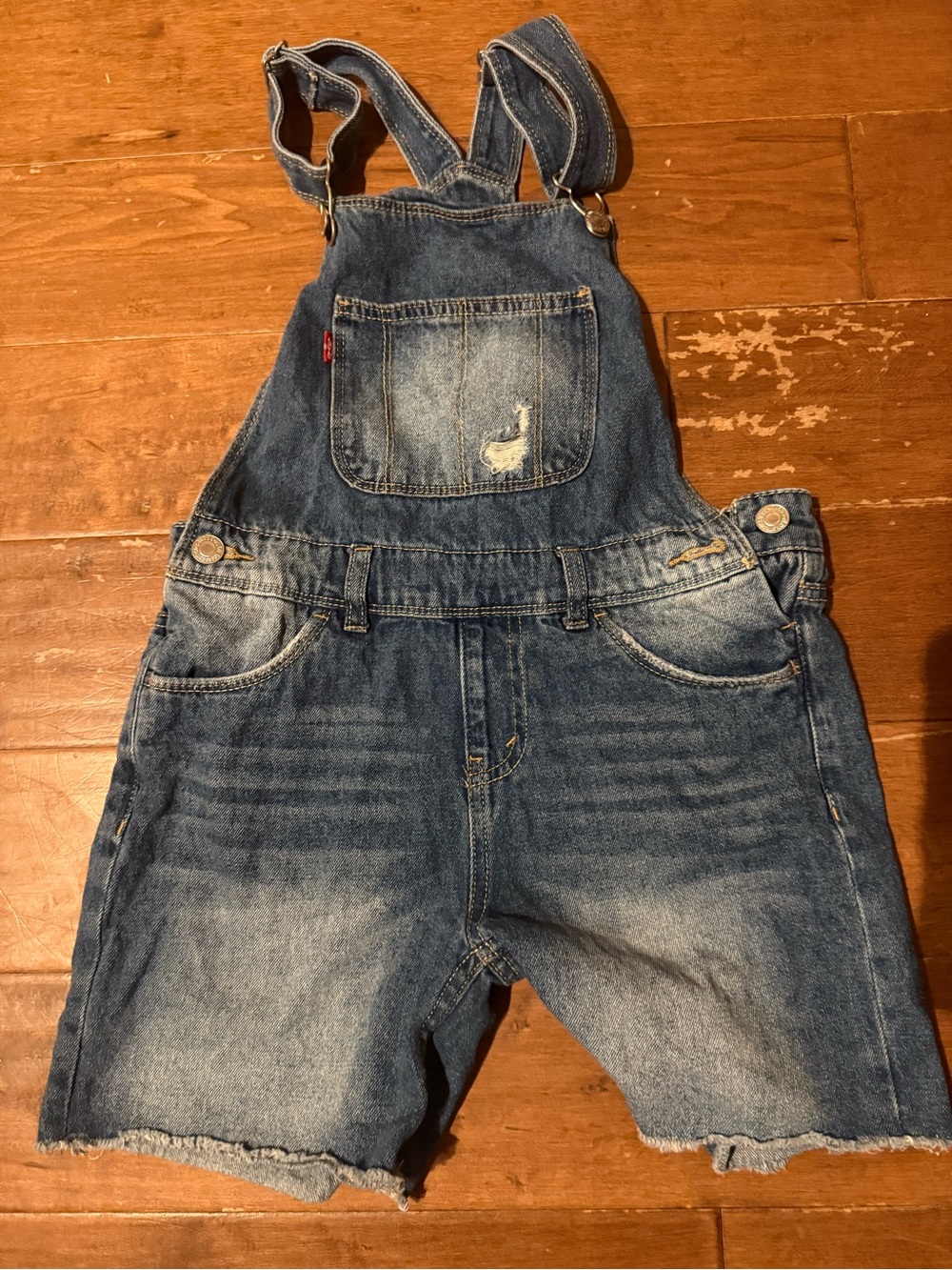 Levi's Blue Denim Shortall Overalls for Kids